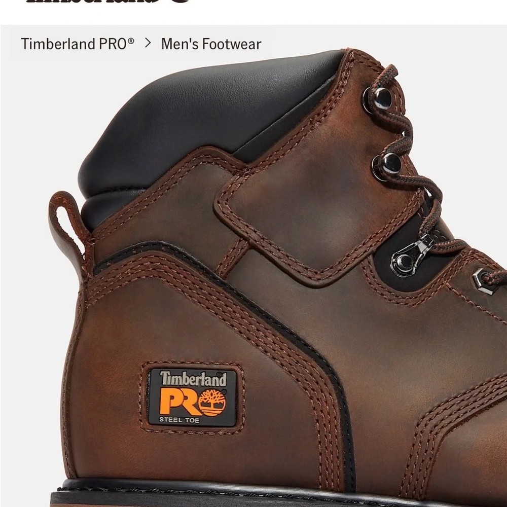 Timberland PRO Men's Dark Brown Leather Boots